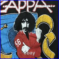 Vintage 80s FRANK ZAPPA PHI ZAPPA KRAPPA TOILET POSTER T-Shirt XXS rock concert