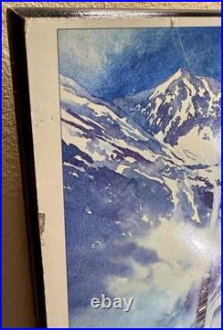 Vintage & Authentic 1984 Telluride Bluegrass Festival Mounted Concert Poster