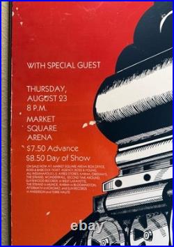 Vintage & Authentic Foreigner Mounted'Market Square Arena' Concert Poster