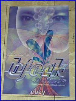 Vintage Bjork Concert Poster from October 17th 2001 Cosmic Psychedelic Wave Vintage Bjork Concert Poster from October 17th 2001 Cosmic Psychedelic Wave