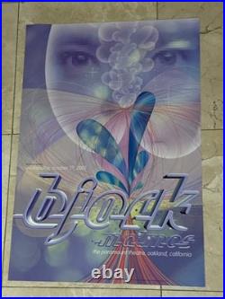 Vintage Bjork Concert Poster from October 17th 2001 Cosmic Psychedelic Wave Vintage Bjork Concert Poster from October 17th 2001 Cosmic Psychedelic Wave