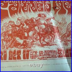 Vintage Canned Heat and Country Joe and The Fish Concert Poster SB Swing Rough