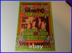 Vintage Concert Poster- 1967 The Byrds-ldm Spiritual Band Poster- Bill Graham Vintage Concert Poster- 1967 The Byrds-ldm Spiritual Band Poster- Bill Graham