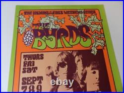 Vintage Concert Poster- 1967 The Byrds-ldm Spiritual Band Poster- Bill Graham Vintage Concert Poster- 1967 The Byrds-ldm Spiritual Band Poster- Bill Graham