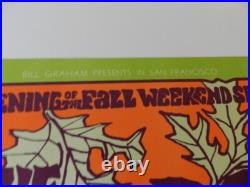 Vintage Concert Poster- 1967 The Byrds-ldm Spiritual Band Poster- Bill Graham Vintage Concert Poster- 1967 The Byrds-ldm Spiritual Band Poster- Bill Graham