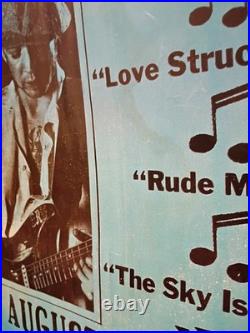 Vintage Concert Poster Stevie Ray Vaughan With Double Trouble Vintage Concert Poster Stevie Ray Vaughan With Double Trouble