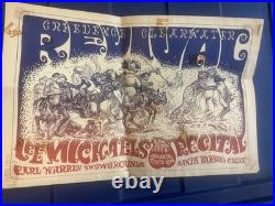 Vintage Creedence Clearwater Revival Lee Michaels Concert Poster SB Swing Aud