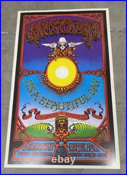 Vintage Grateful Dead Honolulu Hawaii Beautiful Day Concert Poster 2nd Printing