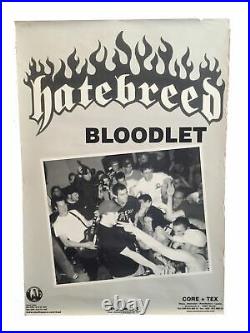 Vintage Hatebreed European Tour Poster Hardcore Punk Rock Metal Concert Promo
