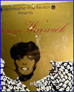 Vintage Mounted 1980Dionne Warwick Concert Poster Merriweather Post Pavilion