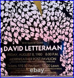 Vintage Mounted 1980Dionne Warwick Concert Poster Merriweather Post Pavilion