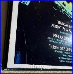 Vintage Mounted Chicago 1980'Poplar Creek Music Theater' Concert Poster