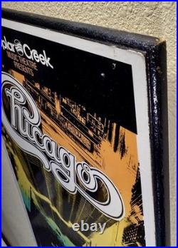 Vintage Mounted Chicago 1980'Poplar Creek Music Theater' Concert Poster