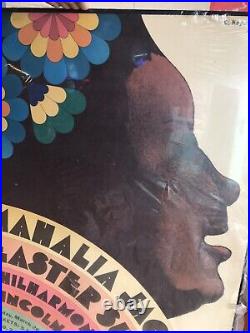 Vintage Original 1967 Mahalia Jackson Concert Poster Museum Piece Milton Glaser
