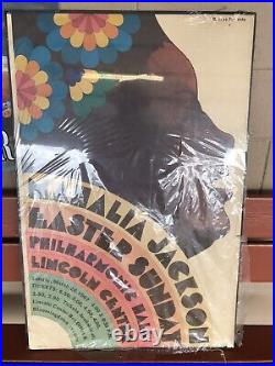 Vintage Original 1967 Mahalia Jackson Concert Poster Museum Piece Milton Glaser