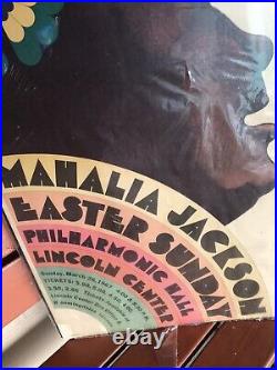 Vintage Original 1967 Mahalia Jackson Concert Poster Museum Piece Milton Glaser