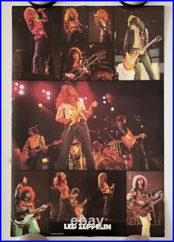Vintage Original 1982 LED Zeppelin Onstage Collage Poster 80s Rock Music