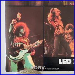 Vintage Original 1982 LED Zeppelin Onstage Collage Poster 80s Rock Music