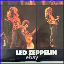 Vintage Original 1982 LED Zeppelin Onstage Collage Poster 80s Rock Music