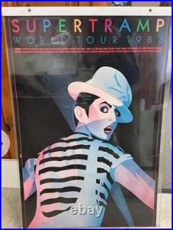 Vintage Original 1983 Supertramp World Tour Concert Poster-Norman Moore Art Vintage Original 1983 Supertramp World Tour Concert Poster-Norman Moore Art