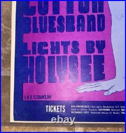 Vintage Original Butterfield Blues Band Lee Conklin Concert Poster Fillmore Vintage Original Butterfield Blues Band Lee Conklin Concert Poster Fillmore