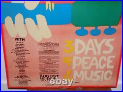 Vintage Original Woodstock Concert Poster