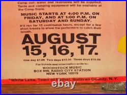 Vintage Original Woodstock Concert Poster