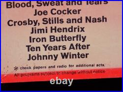 Vintage Original Woodstock Concert Poster