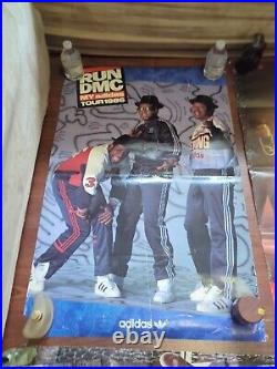 Vintage RUN DMC Concert Tour Posters 1986 & 1987 3 Poster Lot See Photos Damage
