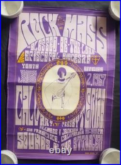 Vintage Rock Mass Cavalry San Francisco 1967 Concert Poster 15.5x22.5 RARE