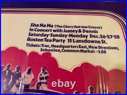 Vintage Sha Na Na 1970 Finale OP-1 Concert Poster Boston Tea Party 17x22