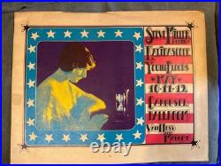 Vintage Steve Miller Youngbloods 1968 Carousel CONCERT POSTER original Kelley