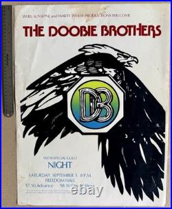 Vintage The Doobie Brothers Music Concert Poster Freedom Hall