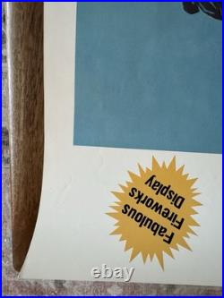 Vintage Willie Nelson Concert Poster Austin TX-1983 4th of July 22x39-Original