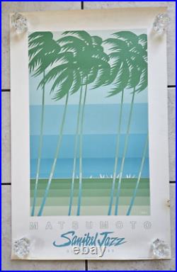 Vintage lkki Matsumoto'Sanibel Jazz' Poster OCTOBER 1988 33x21