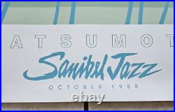 Vintage lkki Matsumoto'Sanibel Jazz' Poster OCTOBER 1988 33x21
