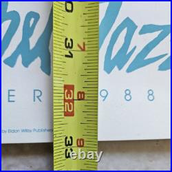 Vintage lkki Matsumoto'Sanibel Jazz' Poster OCTOBER 1988 33x21