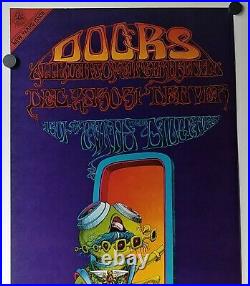 Vtg 1967 THE DOORS Pay Attention Spaceman Griffin Concert Poster No18 Family Dog