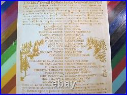 Vtg 1970 music concert flyer poster Buffalo Party Convention Seattle