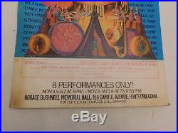 Vtg 1970's ORIGINAL Beatles Sgt. Pepper Broadway Bushnell Concert Poster Live