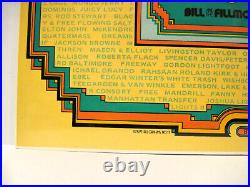 Vtg 1971 FILLMORE EAST The FINAL Concerts poster BILL GRAHAM DAVID BYRD Zappa EX