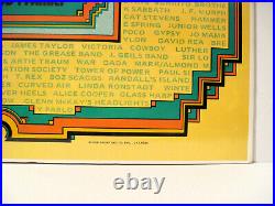 Vtg 1971 FILLMORE EAST The FINAL Concerts poster BILL GRAHAM DAVID BYRD Zappa EX