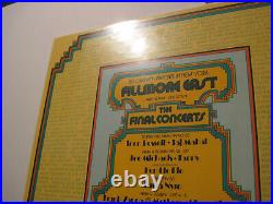 Vtg 1971 FILLMORE EAST The FINAL Concerts poster BILL GRAHAM DAVID BYRD Zappa EX
