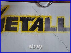 Vtg 1988 Metallica Concert Poster 54x38 Euro Tour And Justice For All Metal Rare