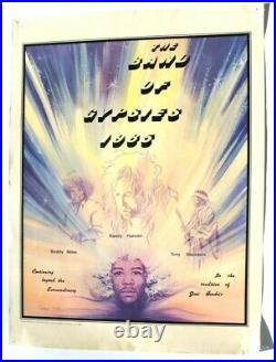 Vtg The Band Of Gypsies 1985 Buddy Miles RANDY HANSEN Concert Poster Flyer