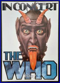 WHO Concert Poster 1976 Germany Devil by Kieser RP WHO Concert Poster 1976 Germany Devil by Kieser RP