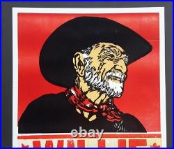 WILLIE NELSON #/50 Hatch Show Print THE FILLMORE Detroit 2010 Concert Poster