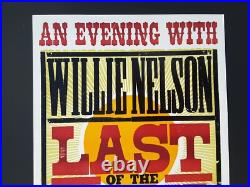 WILLIE NELSON Hatch Show Print THE FILLMORE SAN FRANCISCO 2007 LE Concert Poster