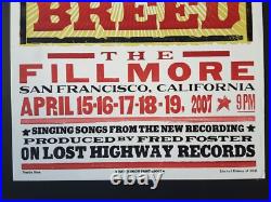 WILLIE NELSON Hatch Show Print THE FILLMORE SAN FRANCISCO 2007 LE Concert Poster