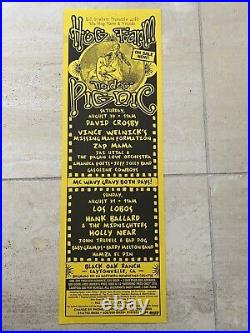 Wavy Gravy Vince Welnick David Crosby Hog Farm Original Concert Poster